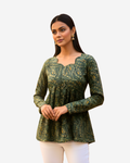 Serpentina Emerald Short Kurti