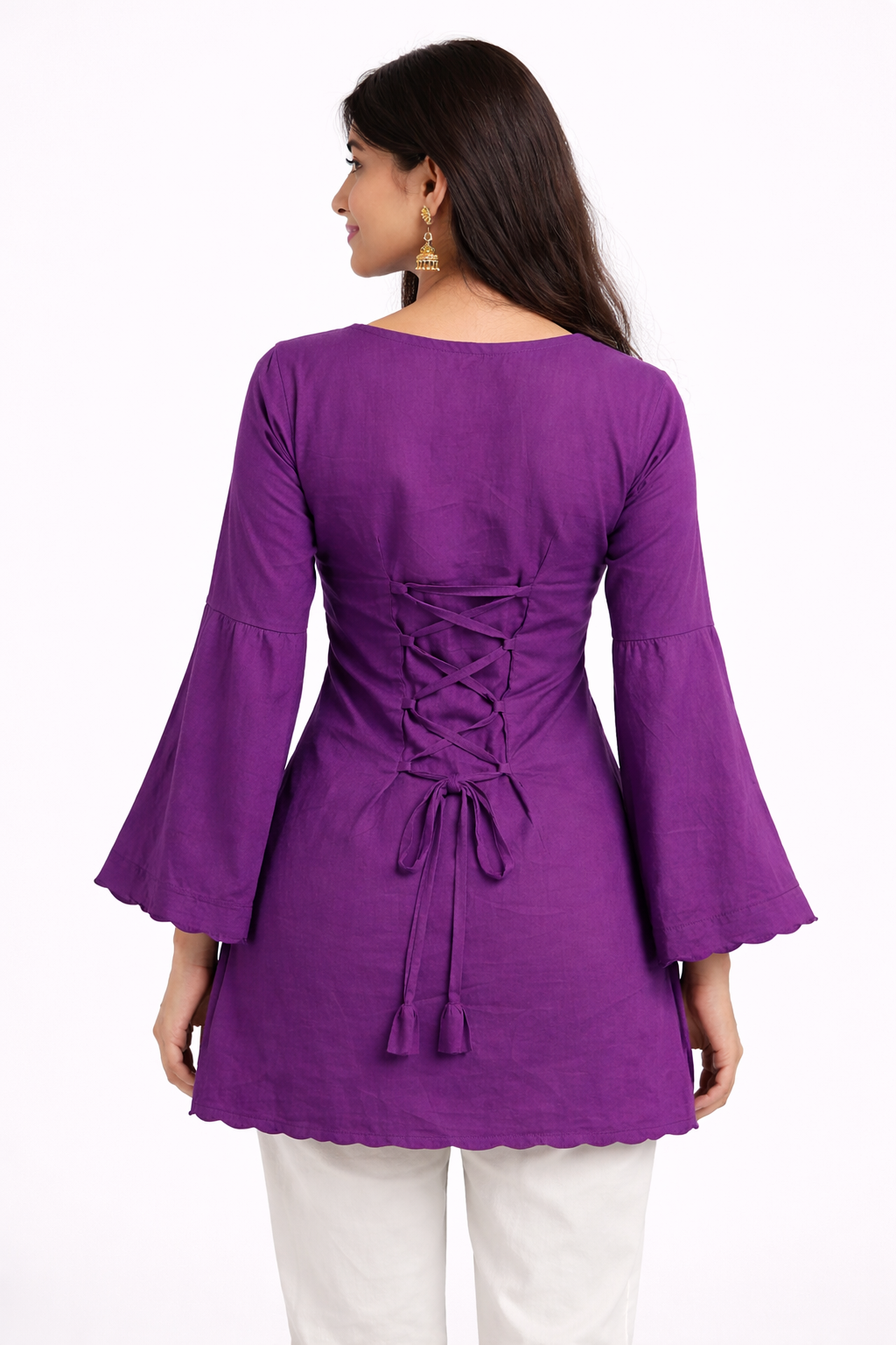 Jamuni Noor Lace-Up Kurti