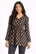 Raatrani Gulabo V-Neck Short Kurti
